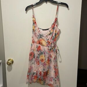 Abercrombie and fitch pink floral sundress size small